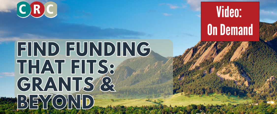 On Demand: Find Funding that Fits: Grants 101 & Beyond